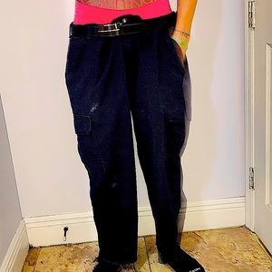 CUSTOM 👖DICKIES euc HANDMADE SKATE SHORTS FLY!! raw hem baggy cargo pant